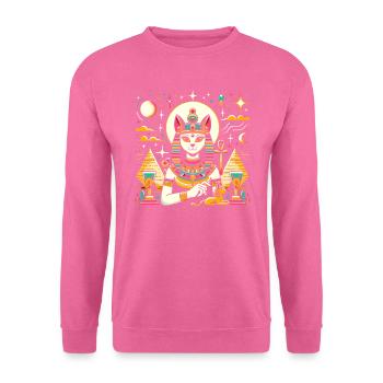 Bastet Déesse égyptienne Égypte Pyramide Égypte - Sweat-shirt Unisexe - rose - Devant