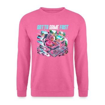 Speedrunning Joueur de jeux vidéo Gamer Gaming - Sweat-shirt Unisexe - rose - Devant