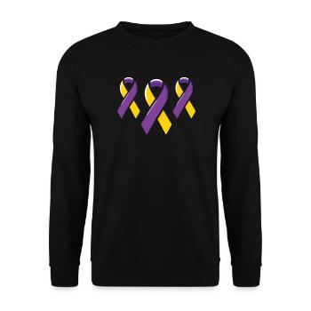 Autoimmun-Hepatitis-Bewusstsein Welt-Hepatitis-Tag - Unisex Pullover - Schwarz - Vorne - Alina (178cm) & Michal (187cm)
