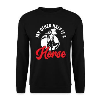 Zentaur Fabelwesen Griechische Mythologie - Unisex Pullover - Schwarz - Vorne - Alina (178cm) & Michal (187cm)