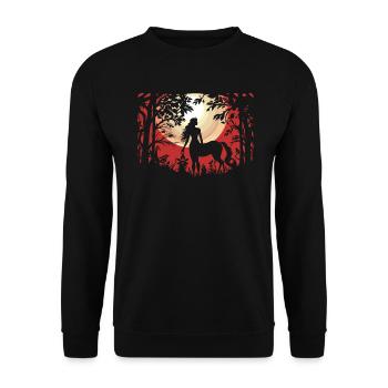 Centaure, créature mythique, mythologie grecque - Sweat-shirt Unisexe - noir - Devant - Alina (178cm) & Michal (187cm)
