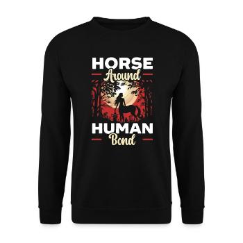 Centaur Mythical Creature Greek Mythology - Unisex Sweatshirt - black - Front - Alina (178cm) & Michal (187cm)