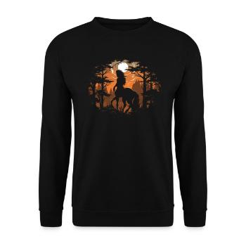 Centaure, créature mythique, mythologie grecque - Sweat-shirt Unisexe - noir - Devant - Alina (178cm) & Michal (187cm)