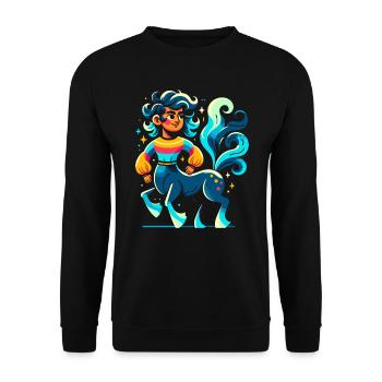 Centaure, créature mythique, mythologie grecque - Sweat-shirt Unisexe - noir - Devant - Alina (178cm) & Michal (187cm)
