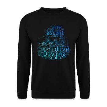 Tauchen Scuba Diver Scuba Tauchen Diving - Sweat-shirt Unisexe - noir - Devant - Alina (178cm) & Michal (187cm)