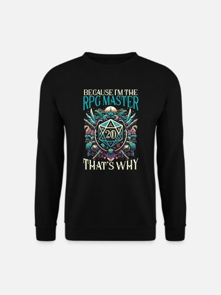 Rollenspiel RPG Master Videospiel Gamer - Unisex Pullover - Schwarz