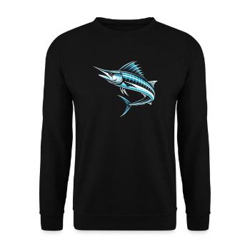 Wahoo Fish Catcher Fisher Pêcheur Pêche - Sweat-shirt Unisexe - noir - Devant - Alina (178cm) & Michal (187cm)
