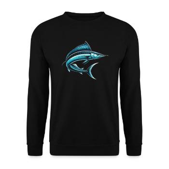 Wahoo Fish Catcher Fisher Pêcheur Pêche - Sweat-shirt Unisexe - noir - Devant - Alina (178cm) & Michal (187cm)