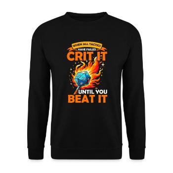 Jeu de rôle RPG Maître du jeu vidéo Gamer - Sweat-shirt Unisexe - noir - Devant - Alina (178cm) & Michal (187cm)
