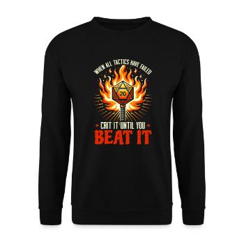 Role Playing Game RPG Master Video Game Gamer - Unisex Sweatshirt - black - Front - Alina (178cm) & Michal (187cm)