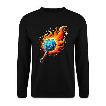 Jeu de rôle RPG Maître du jeu vidéo Gamer - Sweat-shirt Unisexe - noir - Devant - Alina (178cm) & Michal (187cm)