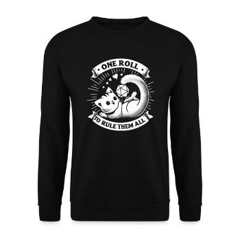 Jeu de rôle RPG Maître du jeu vidéo Gamer - Sweat-shirt Unisexe - noir - Devant - Alina (178cm) & Michal (187cm)