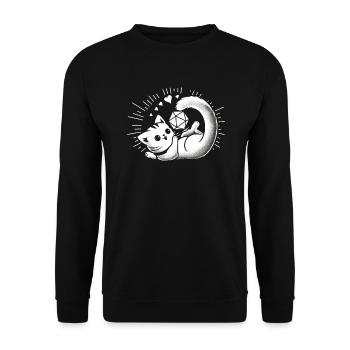 Jeu de rôle RPG Maître du jeu vidéo Gamer - Sweat-shirt Unisexe - noir - Devant - Alina (178cm) & Michal (187cm)