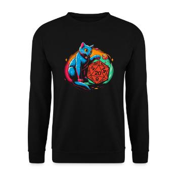 Jeu de rôle RPG Maître du jeu vidéo Gamer - Sweat-shirt Unisexe - noir - Devant - Alina (178cm) & Michal (187cm)