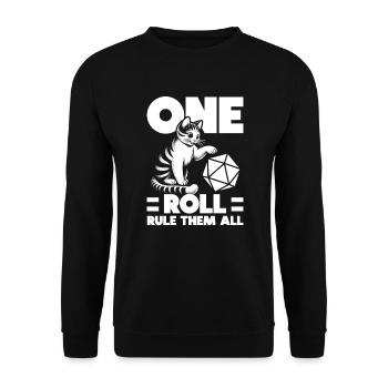 Jeu de rôle RPG Maître du jeu vidéo Gamer - Sweat-shirt Unisexe - noir - Devant - Alina (178cm) & Michal (187cm)