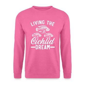 Cichlid Fish Lover Freshwater Fishkeeping Aquarium - Unisex Sweatshirt - pink - Front