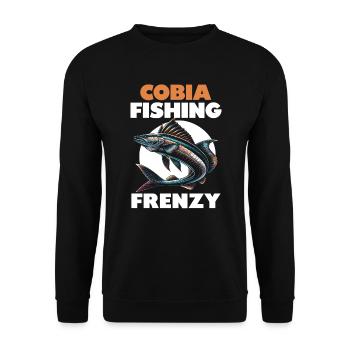 Cobia Amateur De Pêche Attrapeur De Poissons Pêcheur Pêcheur - Sweat-shirt Unisexe - noir - Devant - Alina (178cm) & Michal (187cm)