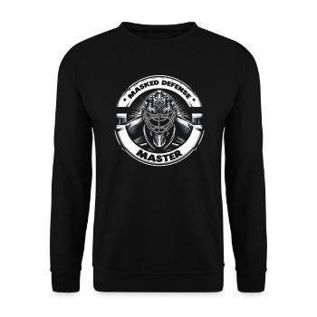 Hockey sur glace Gardien de but Gardien de but Gardien de but - Sweat-shirt Unisexe - noir - Devant - Alina (178cm) & Michal (187cm)
