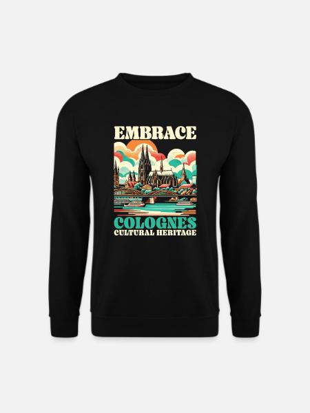 Köln Deutschland Reisen Urlaub Ich liebe Köln - Unisex Pullover - Schwarz