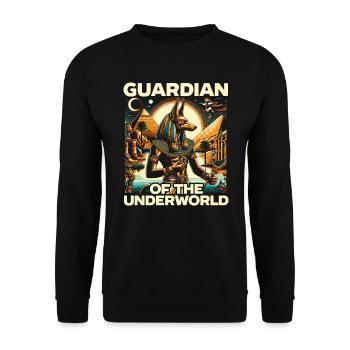 Anubis Mythologie égyptienne Pyramide Égypte ancienne - Sweat-shirt Unisexe - noir - Devant - Alina (178cm) & Michal (187cm)