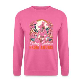 Anubis Mythologie égyptienne Pyramide Égypte ancienne - Sweat-shirt Unisexe - rose - Devant
