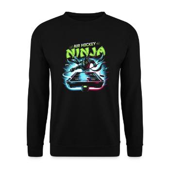 Air Hockey Table Hockey Joueur Jeu De Table - Sweat-shirt Unisexe - noir - Devant - Alina (178cm) & Michal (187cm)
