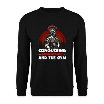Roman Legionnaires Ancient Rome Roman Empire - Unisex Sweatshirt - black - Front - Alina (178cm) & Michal (187cm)
