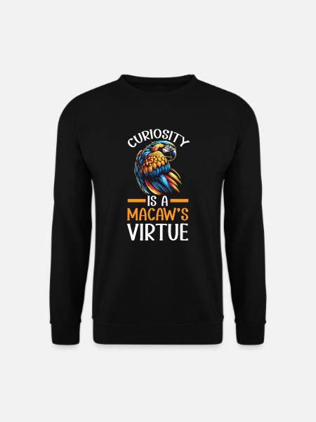 Blaugold Ara Papagei Vogel Liebhaber Ornithologie - Unisex Pullover - Schwarz