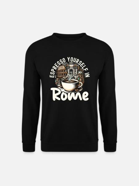 Rome Italie Voyage Italien Roma Italia J’aime Rome - Sweat-shirt Unisexe - noir
