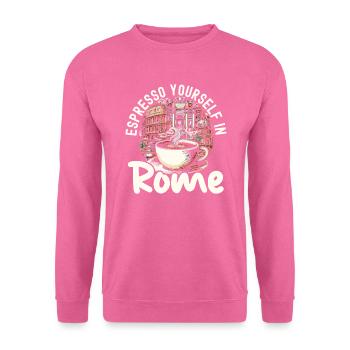 Rom Italien Reisen Italienisch Roma Italia I Love Rome - Unisex Pullover - Pink - Vorne