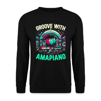 Amapiano Südafrikanischer Musikliebhaber Afrobeat - Unisex Pullover - Schwarz - Vorne - Alina (178cm) & Michal (187cm)