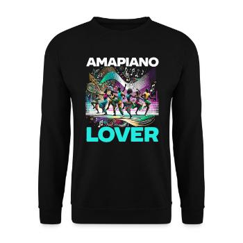 Amapiano Südafrikanischer Musikliebhaber Afrobeat - Unisex Pullover - Schwarz - Vorne - Alina (178cm) & Michal (187cm)