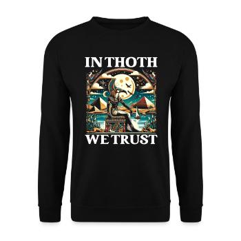 Mythologie égyptienne Diety Ibis Égypte ancienne - Sweat-shirt Unisexe - noir - Devant - Alina (178cm) & Michal (187cm)