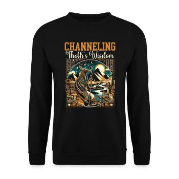 Mythologie égyptienne Diety Ibis Égypte ancienne - Sweat-shirt Unisexe - noir - Devant - Alina (178cm) & Michal (187cm)
