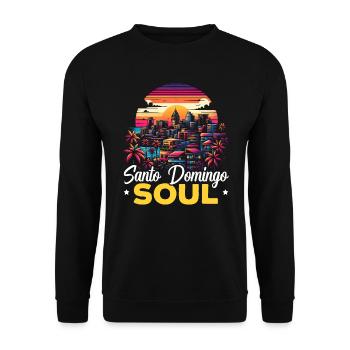 Saint-Domingue République Dominicaine Voyage Vacances - Sweat-shirt Unisexe - noir - Devant - Alina (178cm) & Michal (187cm)