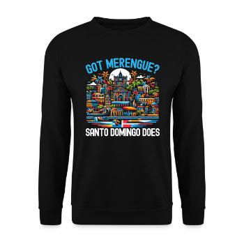 Saint-Domingue République Dominicaine Voyage Vacances - Sweat-shirt Unisexe - noir - Devant - Alina (178cm) & Michal (187cm)