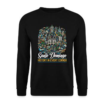 Saint-Domingue République Dominicaine Voyage Vacances - Sweat-shirt Unisexe - noir - Devant - Alina (178cm) & Michal (187cm)