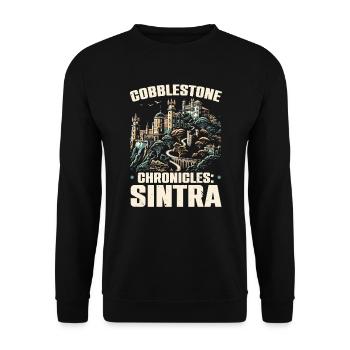 Sintra Portugal Travel Vacation Country Portugese - Unisex Sweatshirt - black - Front - Alina (178cm) & Michal (187cm)