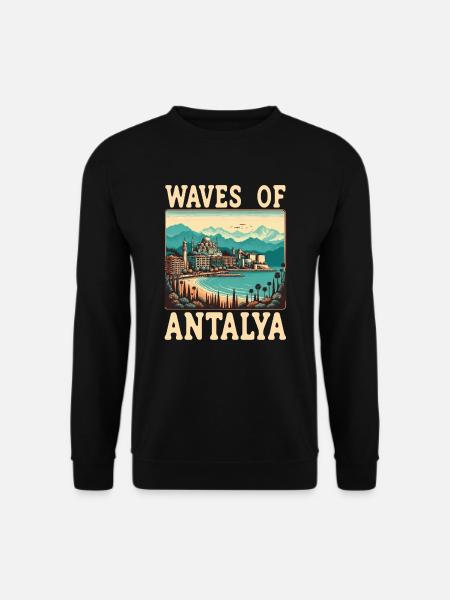 Antalya Turkey Travel Vacation I Love Turkey - Unisex Sweatshirt - black