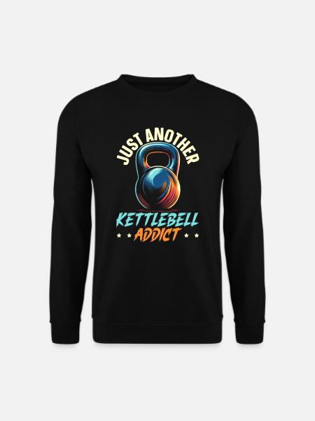 Kettlebell Workout Fitness Journey Bodybuilder - Unisex Pullover - Schwarz