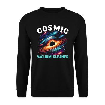 Black Hole Space Universe Astronomy Astronomer - Unisex Sweatshirt - black - Front - Alina (178cm) & Michal (187cm)