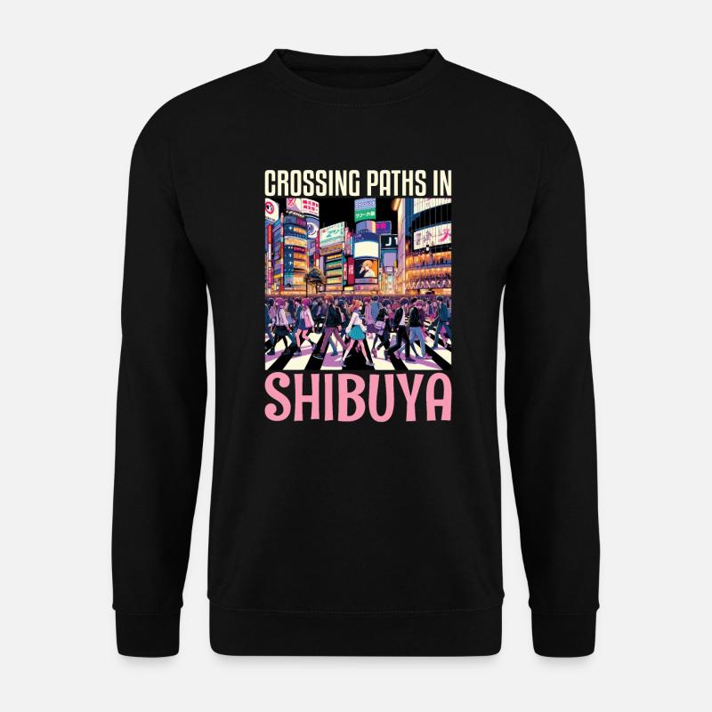 Shibuya Crossing Japan Reise Urlaub Japanisch - Unisex Pullover - Schwarz