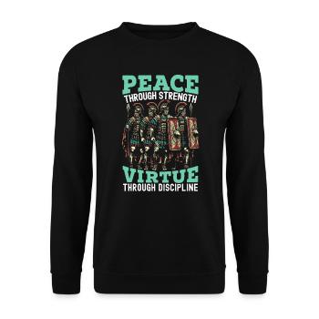 Légionnaires romains Rome antique Empire romain - Sweat-shirt Unisexe - noir - Devant - Alina (178cm) & Michal (187cm)