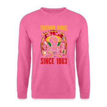 Emancipation Proclamation African Juneteenth - Unisex Sweatshirt - pink - Front
