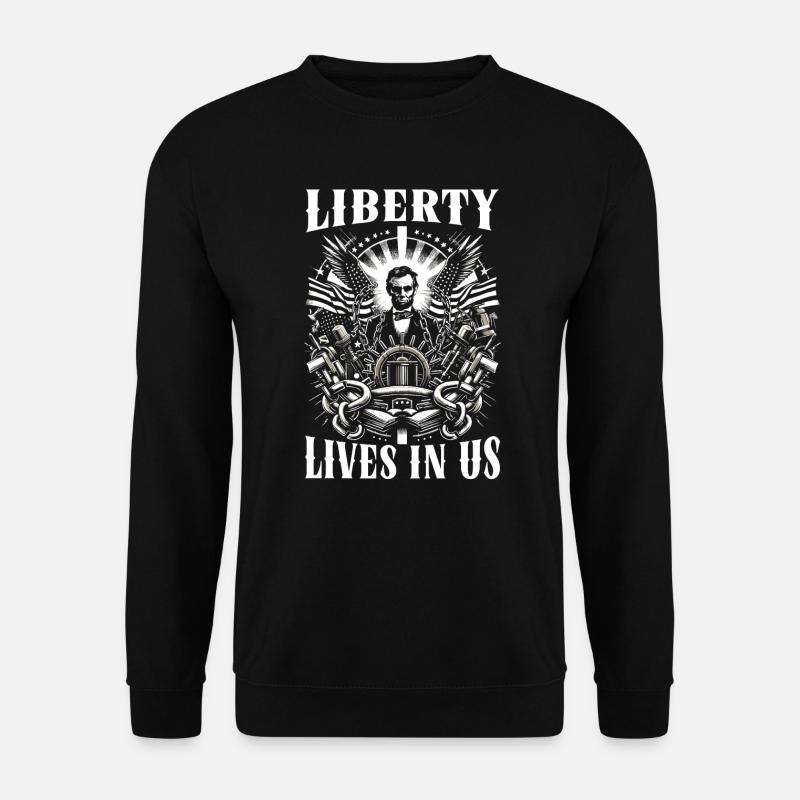 Emanzipationsproklamation Afrikanischer Juneteenth - Unisex Pullover - Schwarz