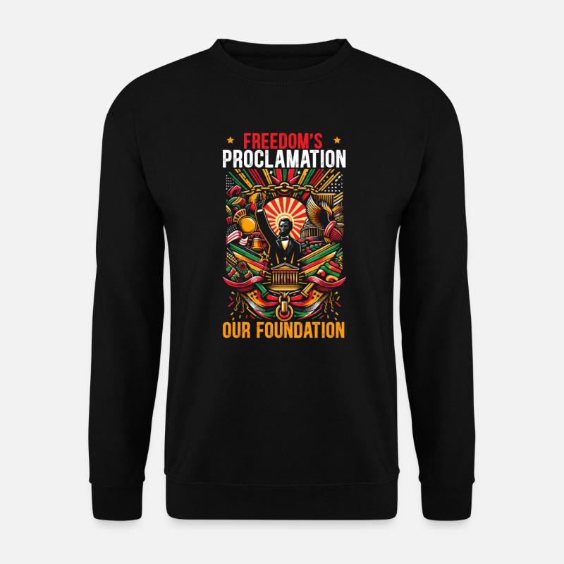 Proclamation d’émancipation African Juneteenth - Sweat-shirt Unisexe - noir