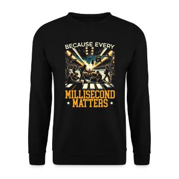 Pit Crew Race Car Racing Race Track Motorsport - Unisex Sweatshirt - black - Front - Alina (178cm) & Michal (187cm)