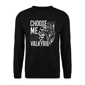 Valkyrie Warrior Odin Valkyrja Mythologie nordique - Sweat-shirt Unisexe - noir - Devant - Alina (178cm) & Michal (187cm)