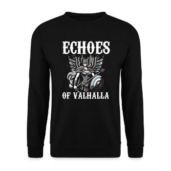 Valkyrie Warrior Odin Valkyrja Mythologie nordique - Sweat-shirt Unisexe - noir - Devant - Alina (178cm) & Michal (187cm)