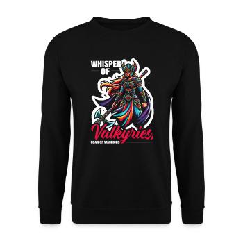 Valkyrie Warrior Odin Valkyrja Mythologie nordique - Sweat-shirt Unisexe - noir - Devant - Alina (178cm) & Michal (187cm)